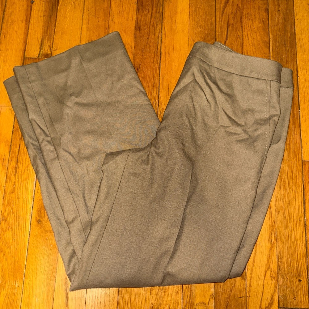 Women’s Khaki Tan Stretch Wool Dress Pants Size 10